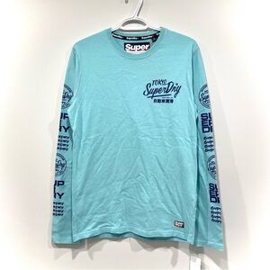 NEW Superdry Ticket Type Graphics Long Sleeve Shirt (size S)